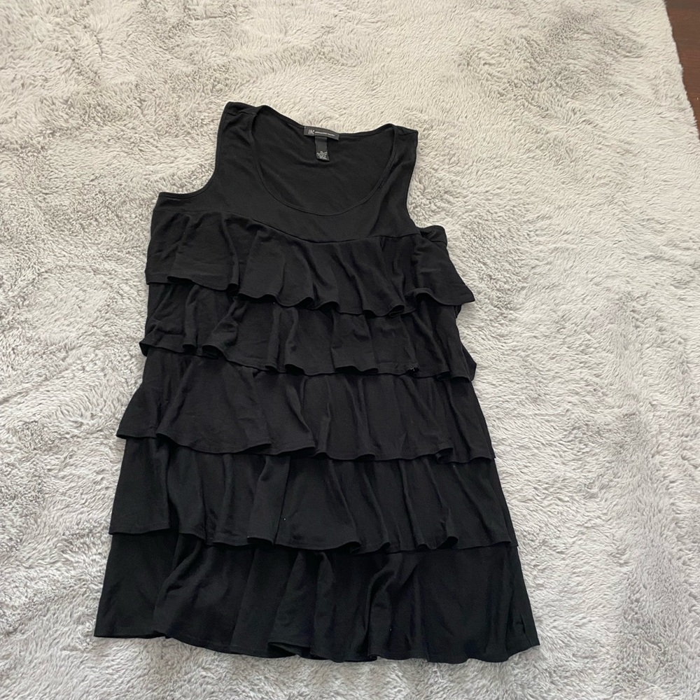 INC International Concepts Black Sleeveless Top